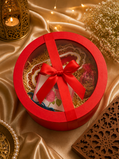 Customisable Rakhi Gift Box – Create a thoughtful Raksha Bandhan surprise with our beautifully curated custom gift box. It includes a Rakhi, Rakhi thread, premium chocolates, dry fruits, a tilak pack & a heartfelt greeting card for your personal message