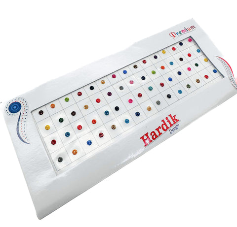 Shimmer Multicoloured Two shaded Mat look Round Bindi