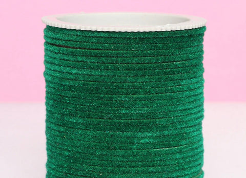 Green color kids plain velvet bangles (2 dozen in one pack)