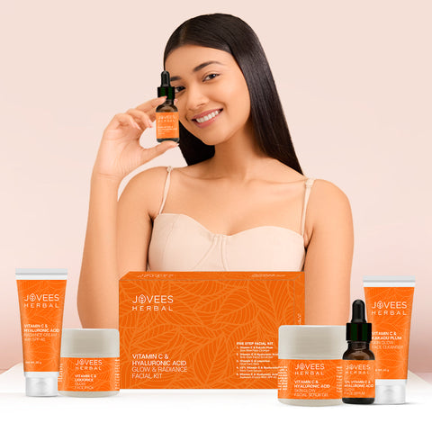 JOVEES VITAMIN C & HYALURONIC ACID GLOW & RADIANCE FACIAL KIT