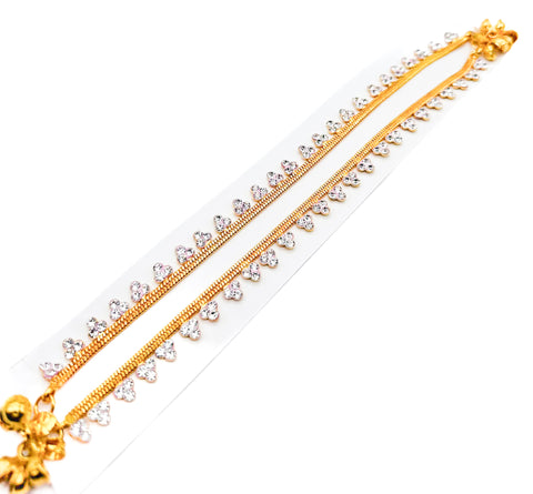 Stone work beautiful Anklets (pair)