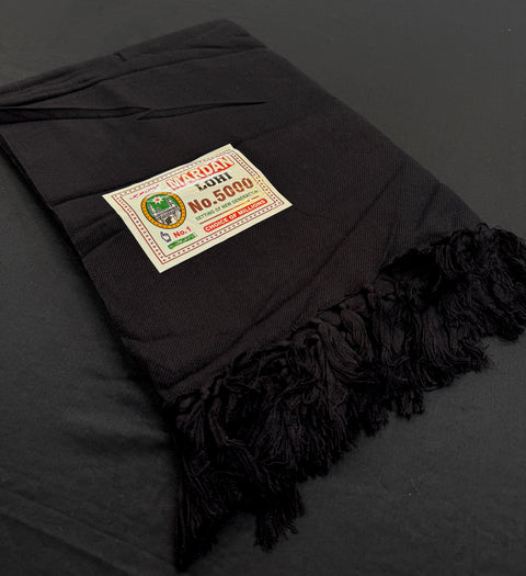 Black color Men's Plain pure Woollen Mardan Lohi/Shawl