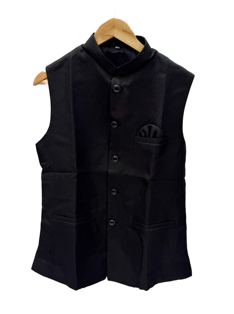 Black color Men’s Waistcoat/kurta Jacket