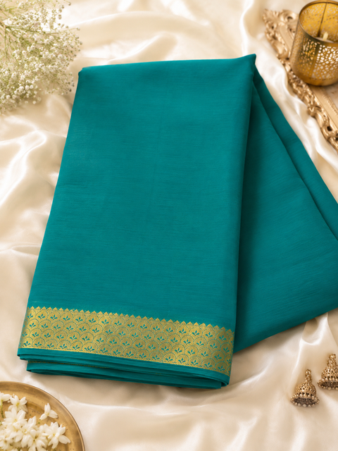 Pure Georgette based zari border work all on borders(slight variation in color and design is possible)