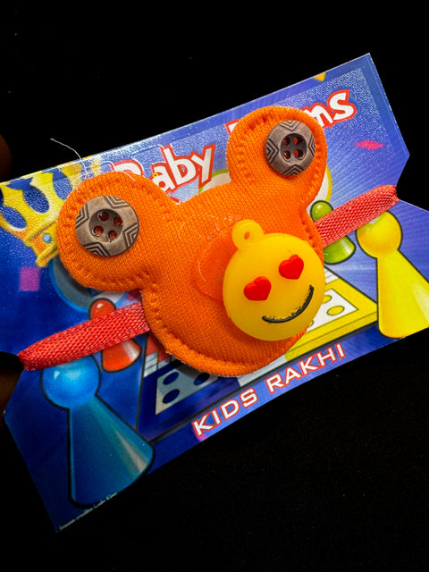 Smiley Kids Rakhi in light blink pack