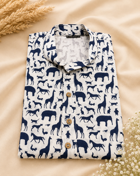 Pure Cotton Based Men’s Printed Kurti (Sizes Mentioned In Inches ,Not According To The Label On Kurti) Size 44 Kurti- Length 40 Inches And Size 46-Length 42 Inches ) Kurti only. Pants not included.