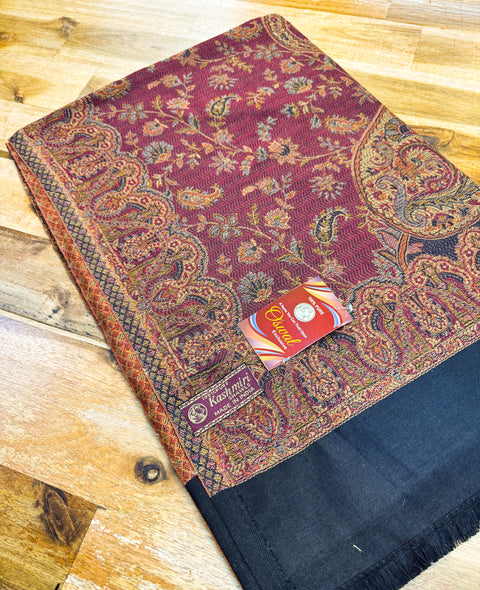Women's Plain Pure woollen Kashmiri Shawl