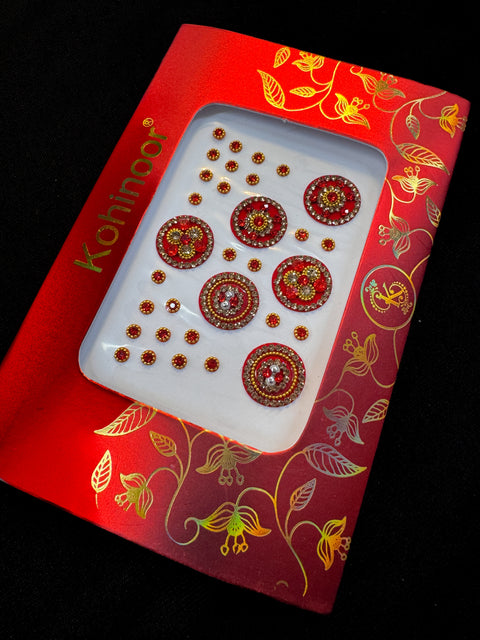 Golden stone Deep Red Bindi