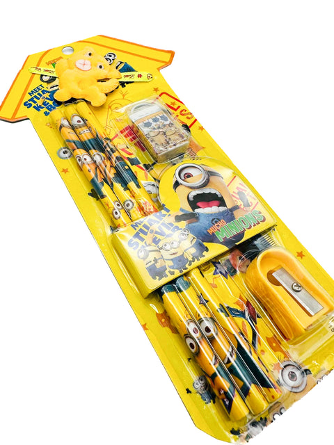 Teddy Rakhi with gift pack (Pencils, sharpener, Eraser and Scale Set )