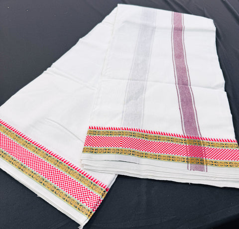 White Colour cotton based apx 5 meter Dhoti