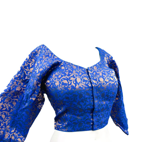 Brocade Silk Based Front Hook Open Beautiful Blouse