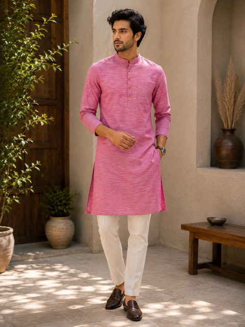 Pure cotton based Men’s Printed kurti (sizes mentioned in inches ,not according to the label on Kurti)size 44 kurti- Length 40 inches and size 46-length 42 inches ) Kurti only. Pants not included.