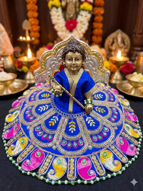 Size 4 Laddu Gopal dress, Laddu Gopal outfit, Kanha ji dress, Krishna dress, handmade deity dress, Janmashtami dress, Thakur ji poshak, Bal Gopal dress (only Dress) price each dress