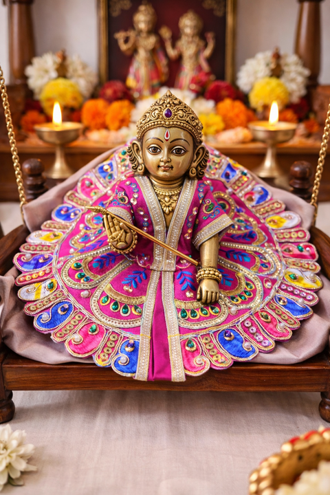 Size 4 Laddu Gopal dress, Laddu Gopal outfit, Kanha ji dress, Krishna dress, handmade deity dress, Janmashtami dress, Thakur ji poshak, Bal Gopal dress (only Dress) price each dress