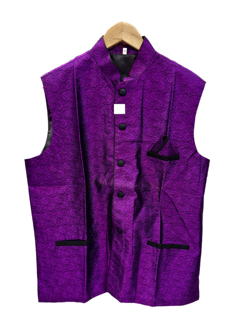 Purple color Men’s Waistcoat/kurta Jacket