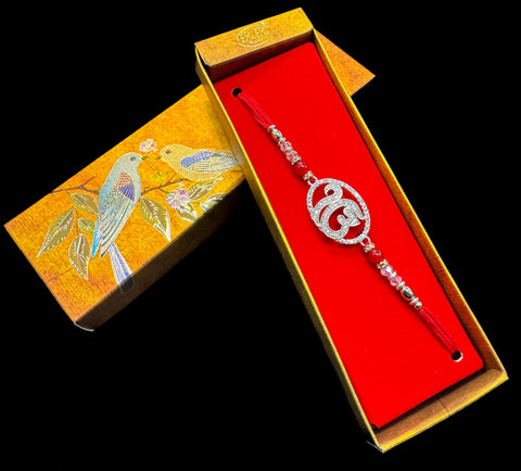 AD stone Beautiful Rakhi in nice pack gift box
