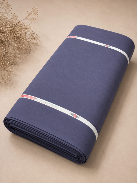 Slate Blue color Pure full Voile turban fabric in granola( beige) colour  ($6 Per Meter) (Slight variation in color may occur)