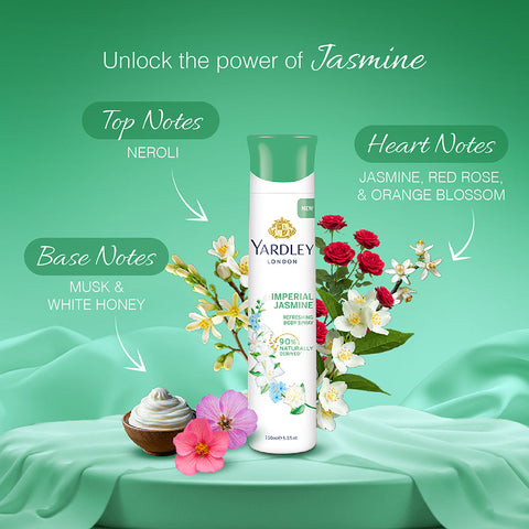Yardley London Referishing Body Spray Jasmine 150ml