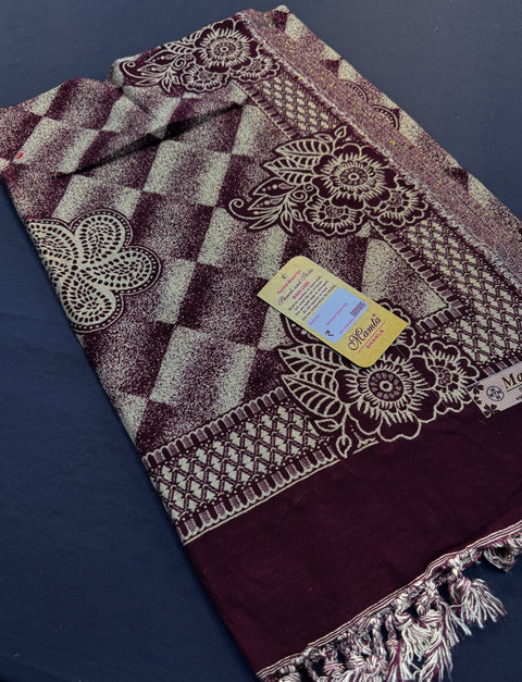 Women's Plain Pure woollen Shawl