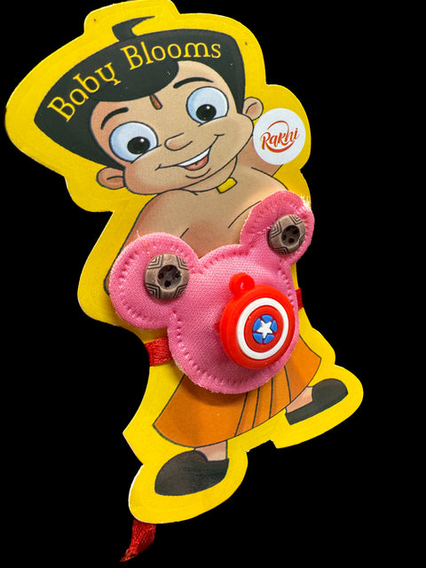 Captain America Kids Rakhi in light blink pack