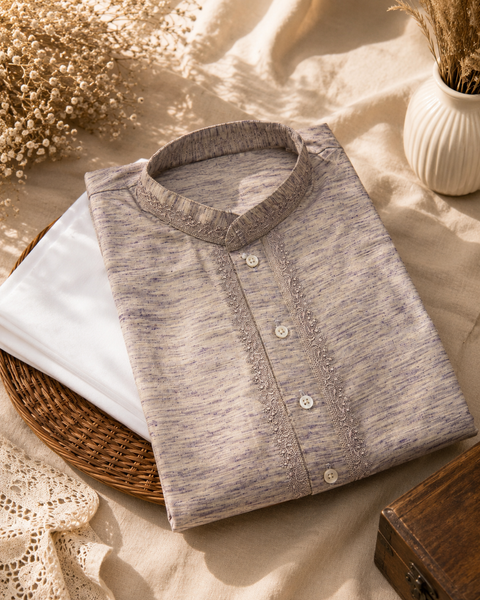 Plus size soft cotton kurta with pajama pants (slight variation in color and design is possible )