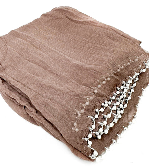 Pure chiffon based pearl work Dupatta