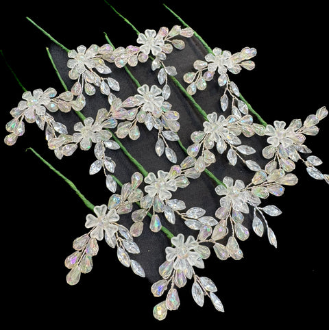 Pack of Beautiful pearls flower hair jura Pin (12 in each pack) Price per pack