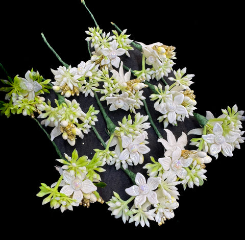 Pack of Beautiful pearls flower hair jura Pin (12 in each pack) Price per pack