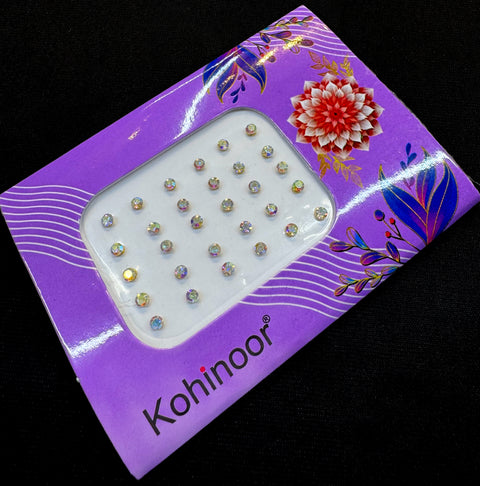 Rainbow stone Round shape bindi