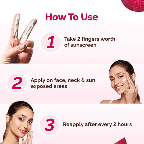 Hydraful Beetroot Sunscreen by Mamaearth 50gm