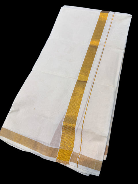 Woven Cotton Veshti (Gamcha) in Off White