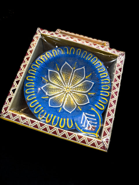 Bigger size one diya colourful Natural Clay Traditional (Diwali Ke Diye) price per pack (slight variation in colors and design is possible )