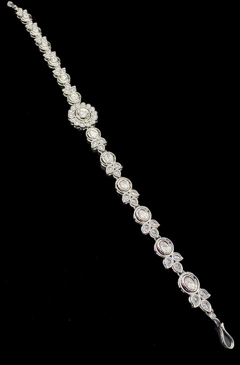 Beautiful crystal polki stone sheeshpatti