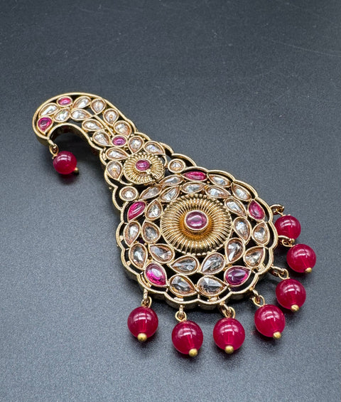 Polki stones  with pearls work Kalgi