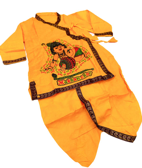 Cotton based beautiful krishna Costume with all accessories