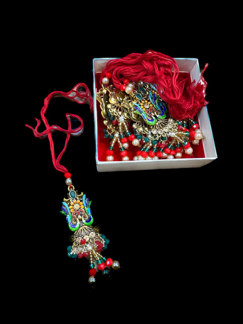 Bhabhi special Rakhi Dhaaga Beautiful Stone Work (price per dhaaga )