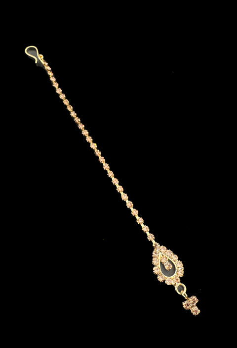 Very small size Gold and Silver  look fine stone work beautiful tikka