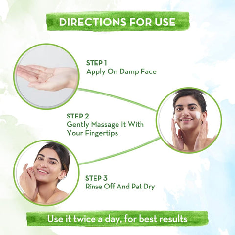 MAMAEARTH Rice Water Face Wash with Niacinamide | Gentle Exfoliating Cleanser for Radiant Skin | Hydrating Formula | All Skin Type | 3.38 Fl Oz (100ml)