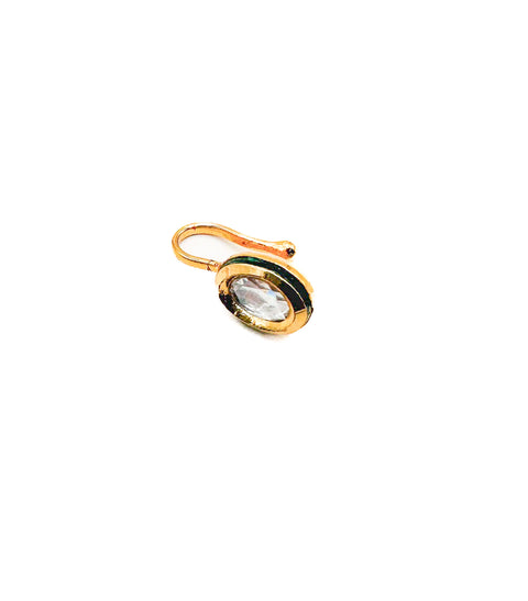 Kundan stone nose stud (without piercing )