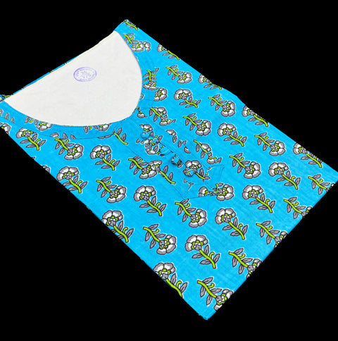 Pure Cotton based Printed short Kurti for girls /Ladies (Size 38 - length 28 inches, Size 42 ,46, 48 length -31 inches)sleeves 17 inch