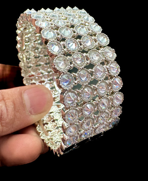 Original Polki stone beautiful adjustable bracelets (easy to open , no screws)
