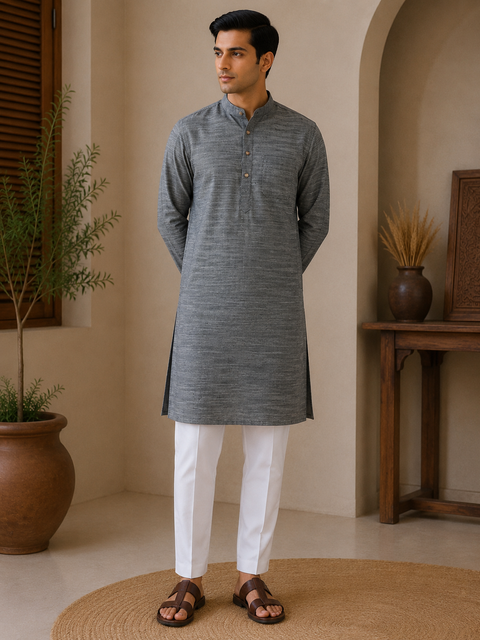 Pure cotton based Men’s Printed kurti (sizes mentioned in inches ,not according to the label on Kurti)size 44 kurti- Length 40 inches and size 46-length 42 inches ) Kurti only. Pants not included.