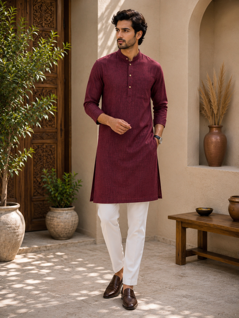Very soft Pure cotton based Men’s plain kurti (sizes mentioned in inches ,not according to the label on Kurti)size 44 kurti- Length 40 inches and size 46-length 42 inches ) Kurti only. Pants not included.
