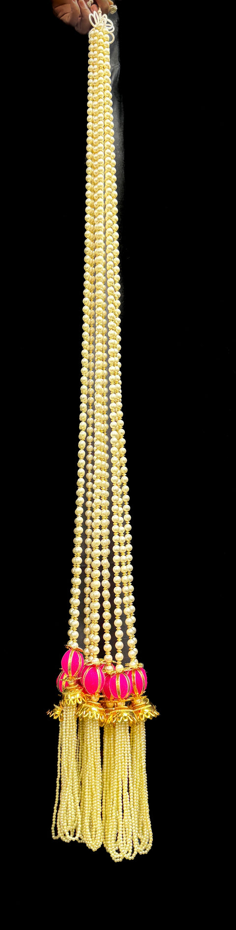 (Video clip attached) (Price per string) Pearls with latkan design Decorative Garland Strings for Wedding Party Decoration/ Diwali Decoration