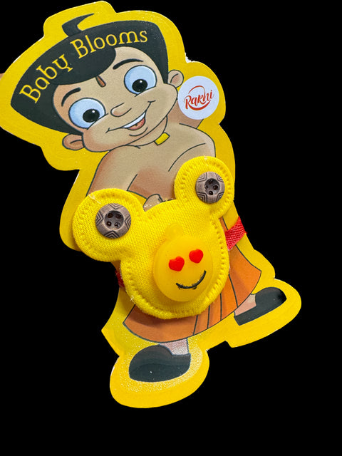 Smiley Kids Rakhi in light blink pack