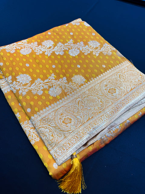 Pure And soft Banarasi Silk dupatta with Zari work