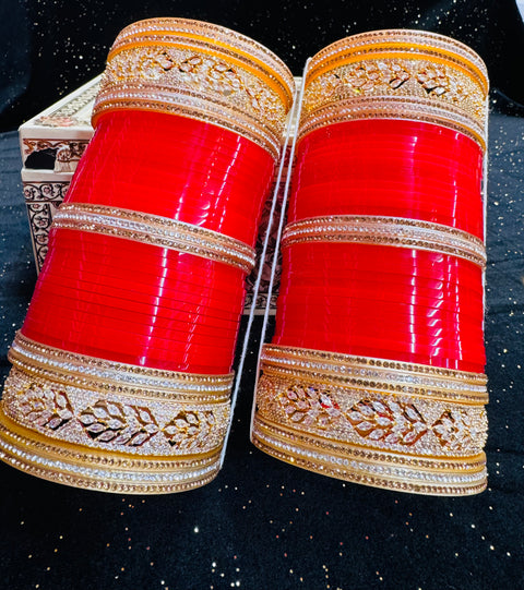 American Diamond Kade set in Bridal Churra
