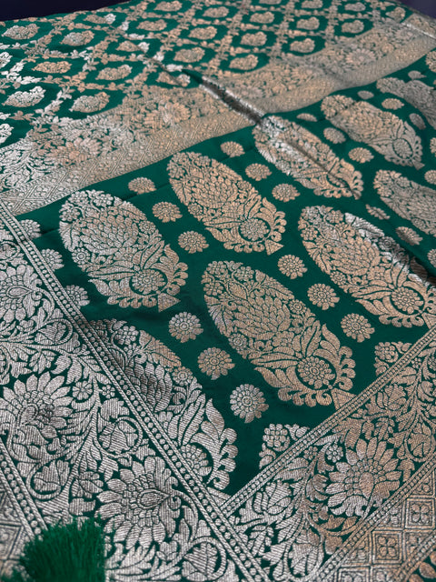Pure And soft Banarasi Silk dupatta with Zari work