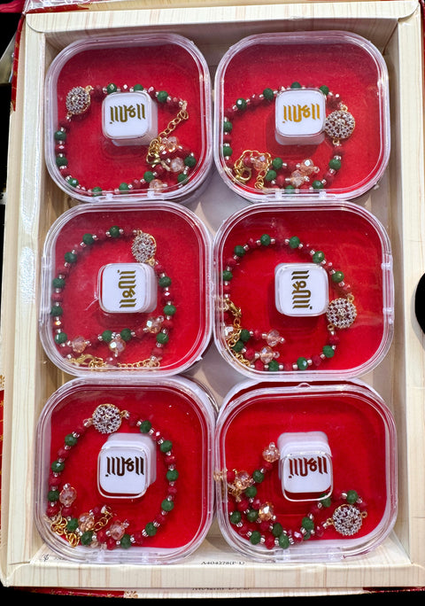 AD design Beautiful Stone Work Rakhi in nice pack