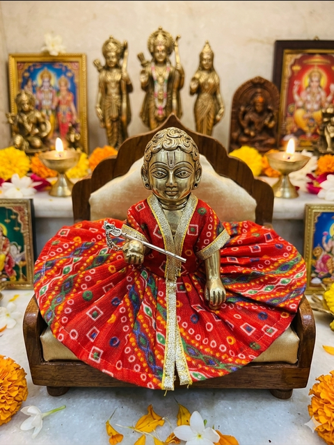 Size 0 Laddu Gopal dress, Laddu Gopal outfit, Kanha ji dress, Krishna dress, handmade deity dress, Janmashtami dress, Thakur ji poshak, Bal Gopal dress (only Dress) price each dress